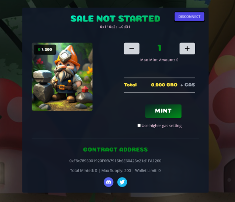 CroGnomes's tweet photo. whats good #crofam 
Every holder of any of these Crognome collections: crognomes, crognomides, adolescent crognomes, adolescent crognomides and mushroom houses will be able to mint 2 NFTs during pre-sale and 4 during public sale for FREE.  Mint date tba in discord
#cro https://t.co/wQxaeIjLTk