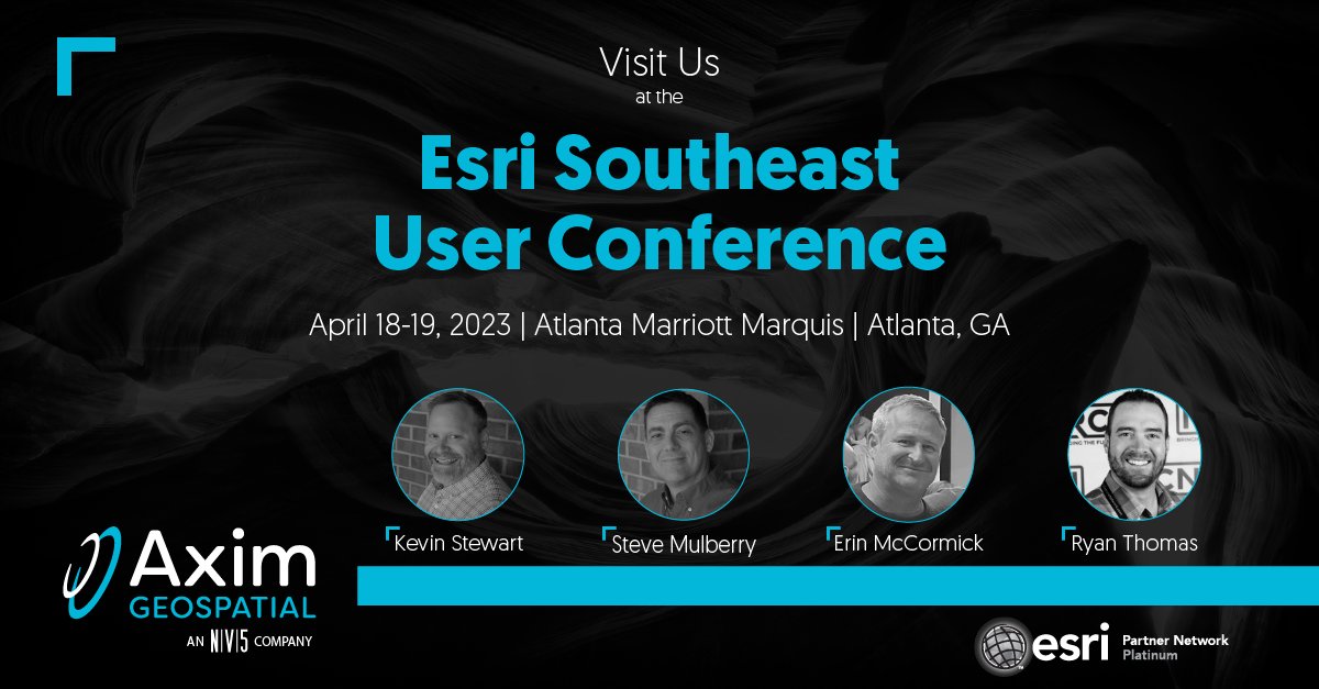 AximGeo's tweet photo. Check out Axim Geospatial at the Esri Southeast User Conference this week to see how we help customers with innovative geospatial solutions. Come network with professionals and learn about the latest GIS trends. Don't miss it!

#Axim #EsriSEUC #GIS #technology https://t.co/BkKNwzdHdZ