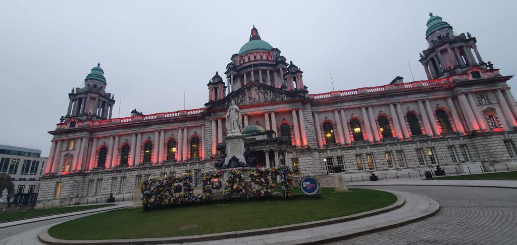 Queen's University Belfast 🎓 (@qubelfast) on Twitter photo Tonight, the historic #Belfast #CityHall is lit up in the distinctive <a href="/QUBelfast/">Queen's University Belfast 🎓</a> red as we continue to join together to mark 25 years of the Belfast / #GoodFridayAgreement which brought peace to #NorthernIreland. #Agreement25
#GFA25 Tonight, the historic #Belfast #CityHall is lit up in the distinctive <a href="/QUBelfast/">Queen's University Belfast 🎓</a> red as we continue to join together to mark 25 years of the Belfast / #GoodFridayAgreement which brought peace to #NorthernIreland. #Agreement25
#GFA25