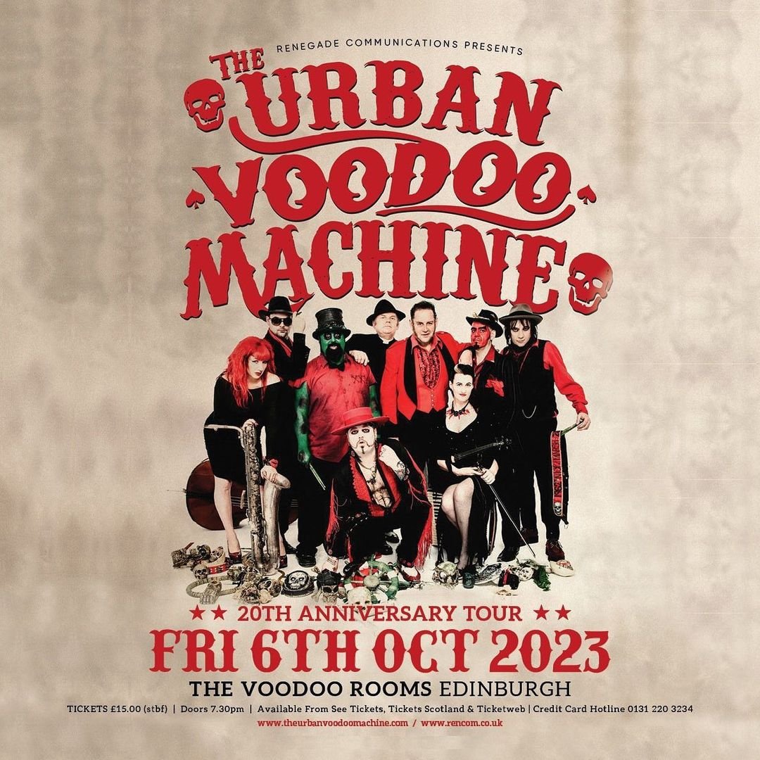 UVMLondon's tweet photo. EDINBURGH!! π·π·
We look forward to playing The Voodoo Rooms Friday 6 October!
Tickets on sale now - https://t.co/XB38fMg9Nl
#theurbanvoodoomachine
#20thanniversarytour
#liveinscotland
#snakeoilengine
#paulronneyangel
#gypsyhotel https://t.co/qHMKiGLJf0