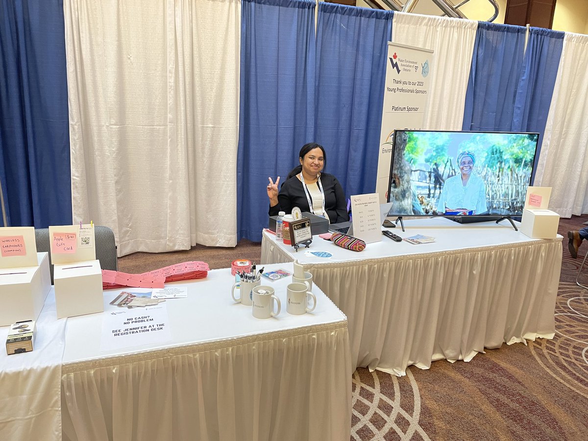 Come check out the Water for People raffle on the Lower Concourse outside of the Exhibition Hall. Prizes include wireless earbuds and a 43” Smart TV!

#WEAO2023 #WFP