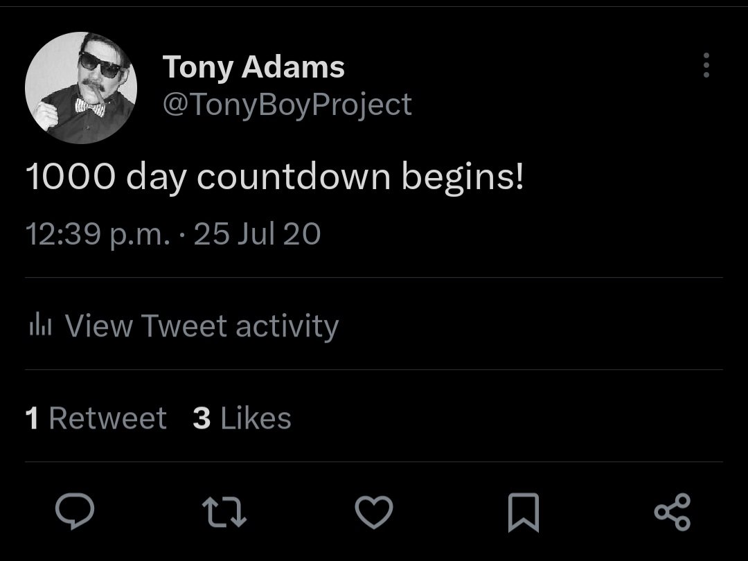TonyBoyProject's tweet image. Them: "What are you counting down to?"

Me: "The Prophecy"

4 days to go!