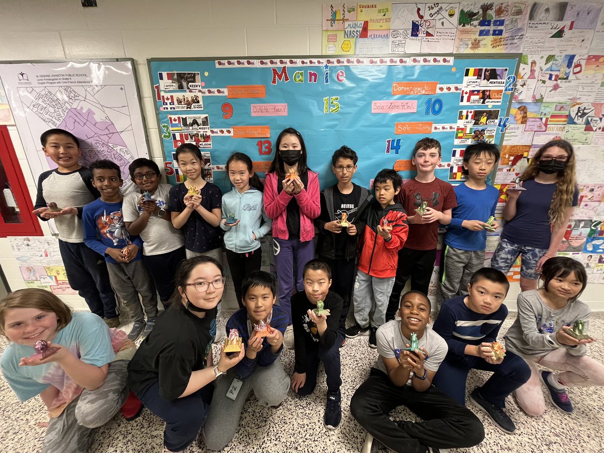 WEJ Wildcats celebrated the end of MM2023 with a reveal video in the gym. Students pictured won trophies for participation, singing, art, and predictions!