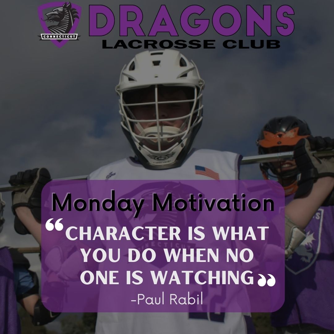 ✨Motivational Monday✨

What you do when no one is watching, will lead to your success when it matters the most!

#MondayMotivation #MotivationalQuotes #LacrosseMotivation #LaxClub #LacrosseClub #MotivationalMonday #SportsMotivation #DragonsLacrosseClub #CharacterBuilding
