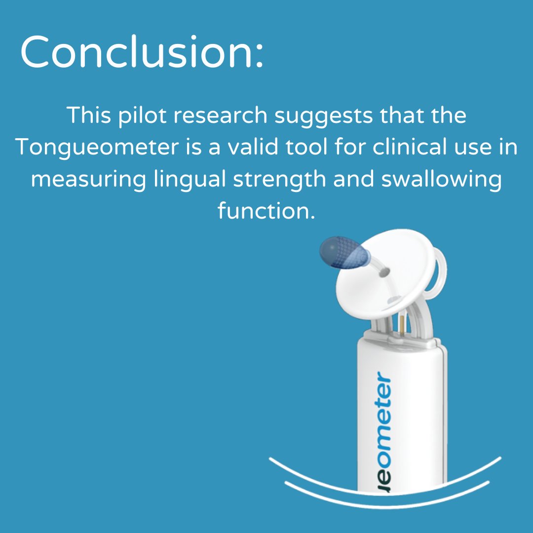 Tongueometer's tweet photo. Excited to share a recent publication from @ASHA_Web Perspectives of pilot research suggesting that the Tongueometer is a valid tool for clinical use in measuring lingual strength and swallowing function.

Link: https://t.co/paGsOTM5Uo https://t.co/bxHaGmvjYh