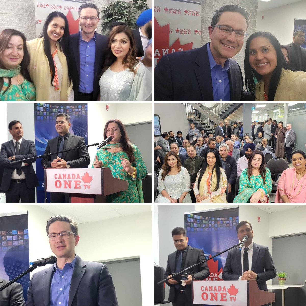 NadirahNazeer's tweet photo. Pleased to join @PierrePoilievre yesterday for an Iftar event at Canada One TV. Pierre, along with Deputy Leader @TimUppal and Shadow Finance Minister @jasrajshallan, brought a message of hope about how a Conservative government will ‘Bring it Home’ for Canadians by eliminating… https://t.co/OzL42EtJHM
