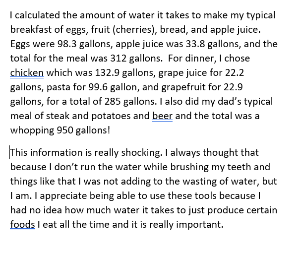 As a part of @FWPW2023 <a href="/savethefoodweek/">Food Waste Prevention Week</a>  #foodwastepreventionweek, students <a href="/STrailMiddle/">Silver Trail Middle School - Home of the Mustangs</a> researched their #WaterFootprint and were shocked at the waste of both food and water involved. <a href="/WWF/">WWF</a> <a href="/CECweb/">Commission for Environmental Cooperation</a>