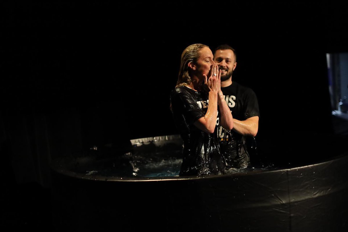 jdgreear's tweet photo. What an incredible Sunday. Baptized 168. So many incredible stories. Great challenge from @ncbaptist. Thank you @ToddUnzicker #FillTheTank https://t.co/chGgz8uD5g