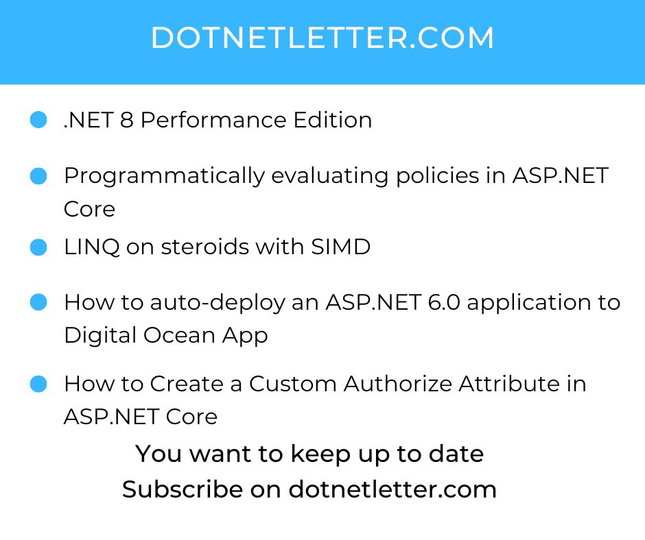 dotNetLetter tweet media