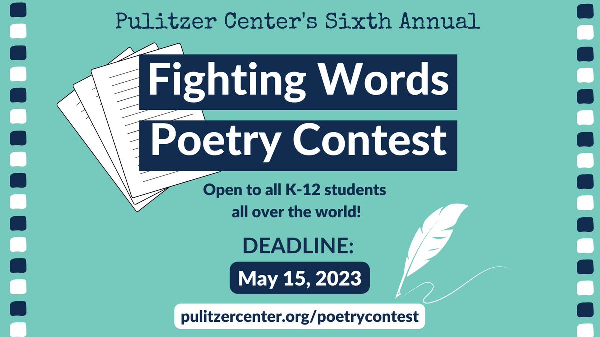 Pulitzer Center on Twitter "K12 students — Create an original poem