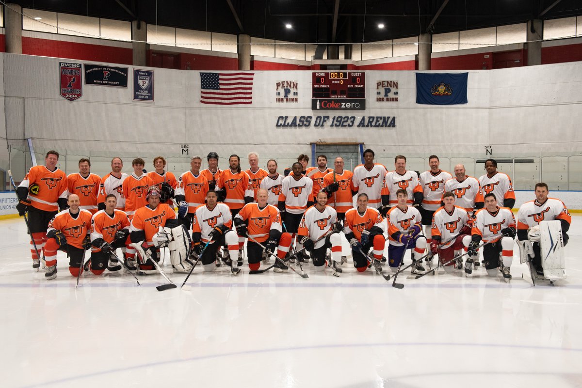SniderHockey's tweet photo. (1/2) On Saturday, we hosted a group of generous donors, @FlyersAlumni, former @NHL players, and an Olympic Triathlete for the inaugural Ed Snider Celebrity Pro-Am Hockey event at @Class_Of_1923. Thanks to co-organizers Snider board member Ryan Limaye &amp; his colleague Burt Podbere https://t.co/h6GJCwFELH