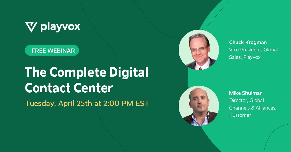 Playvox on Twitter "Join us on April 25th as we review the latest and