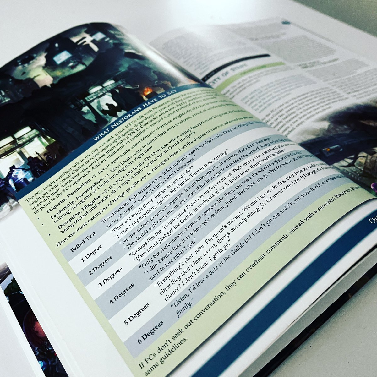 APSLaTavolaO's tweet photo. Mentre Camelot è immersa in una storia che potreste vivere a #pendracon23 noi ci prepariamo per domani! Nestora ha strade antiche che non sono state ancora rivelate ma qualcosa vi striscia sopra e… #fantasyage #greenronin #chronicles #night #book #rpg https://t.co/tJWhszFz3f