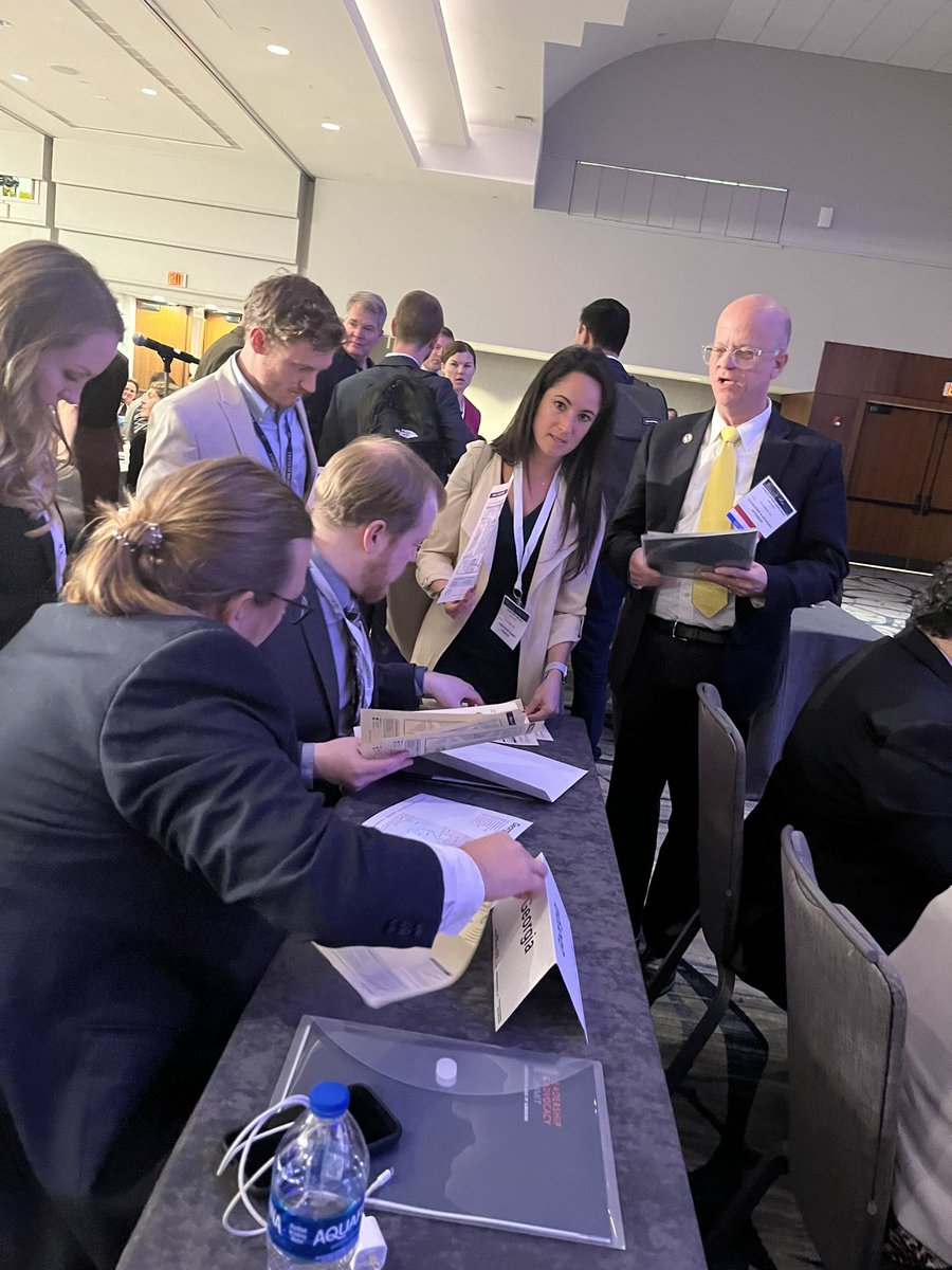 Georgia divides up our itineraries getting ramped up for tomorrow at Capitol Hill! <a href="/AmCollSurgeons/">American College of Surgeons</a> #ACSLAS23
