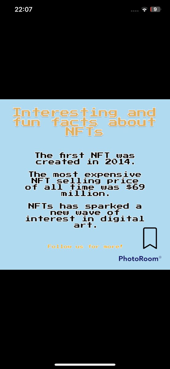 Did you know these interesting facts about NFTs?

#NFTfacts, #digitalart #cryptoart #cryptoart #blockchain #arttech #NFTmarketplace #digitalcollectibles #NFTart #NFTcommunity #NFTs #nonfungibletoken #crypto #digitalcurrency #artmarket #tech #innovation #NFTcollectors