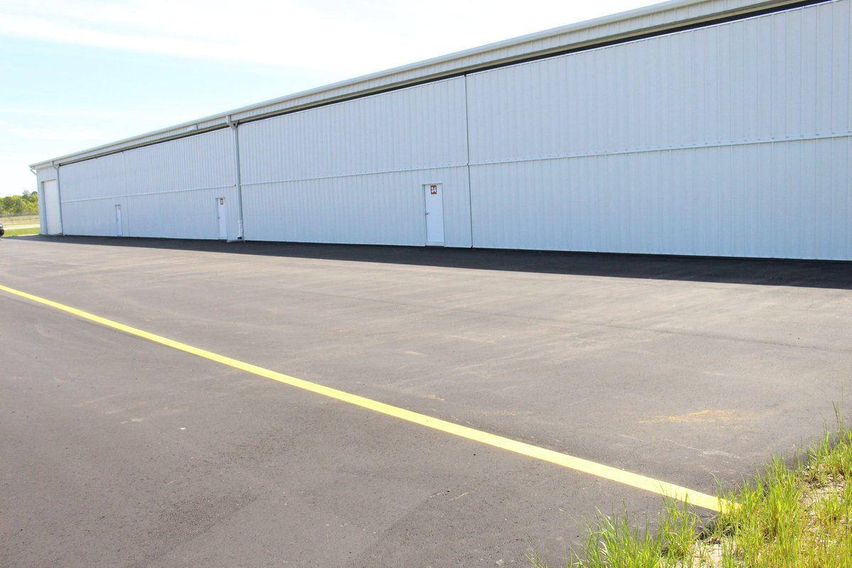 Today FAY conducted the final walk-through of our 8-unit T-hangar. We’re happy to have this project completed in support of our General Aviation community #FlyFAY ✈️