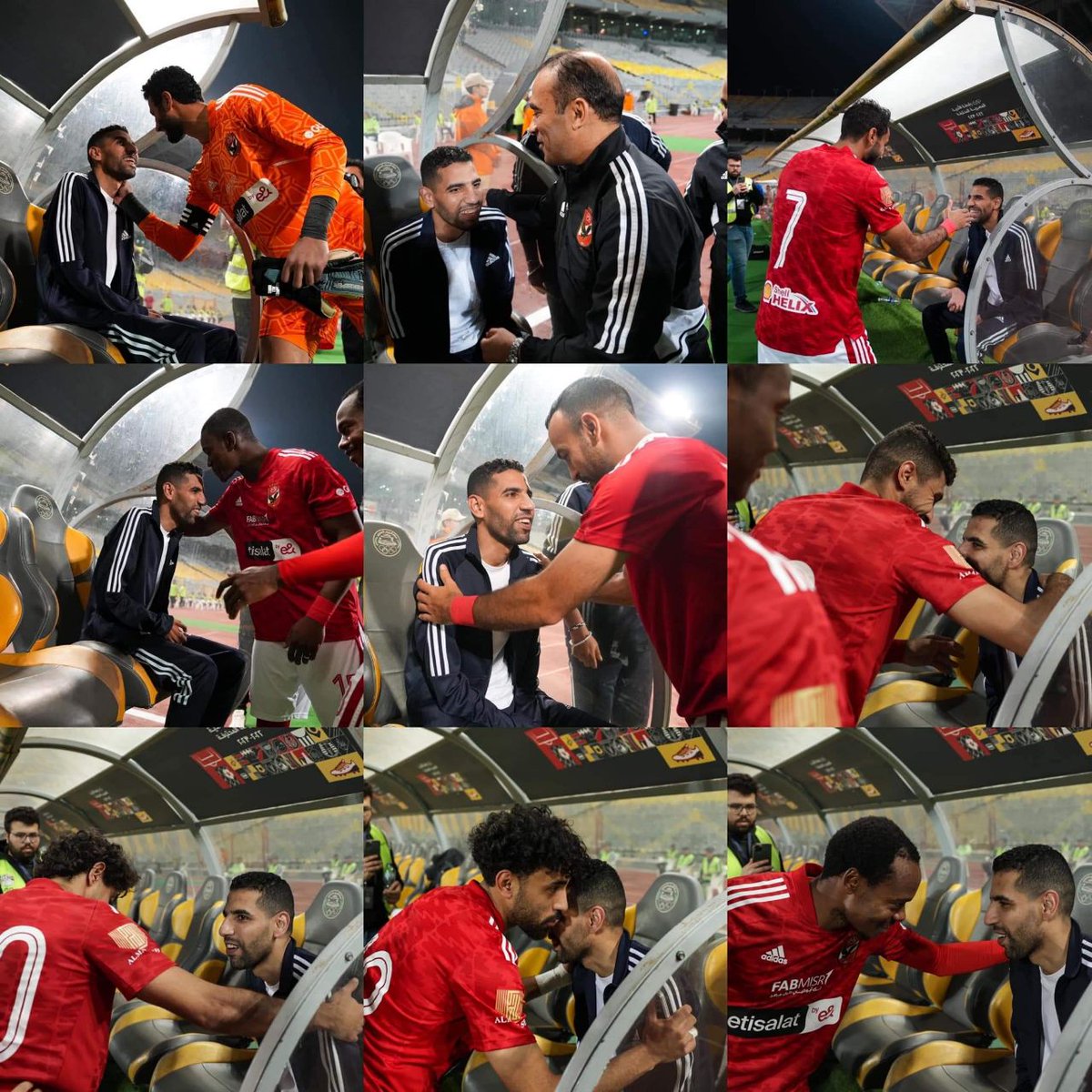 الصوره كلها جمال ودلال
لاعبو الاهلي مع مؤمن زكريا قبل بداية المباراة ♥️♥️🔥🌹🦅🦅💪