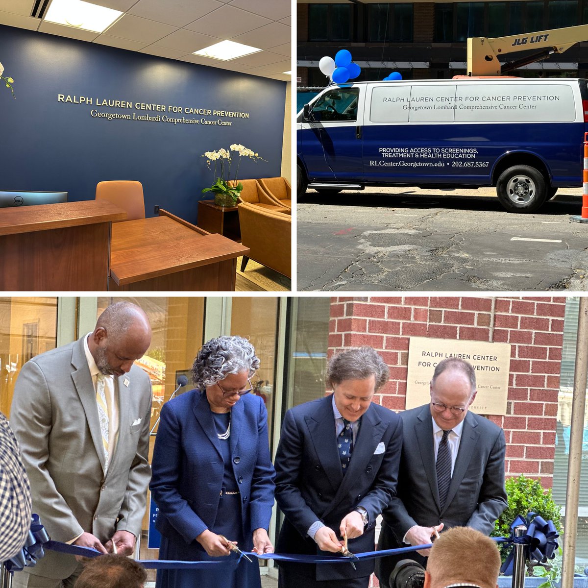 Fighting cancer inequity TOGETHER: @Georgetown's @LombardiCancer and @RalphLauren Corporate Foundation announce the NEW Ralph Lauren Center for Cancer Prevention at Georgetown Lombardi. Opening TODAY in SE DC.