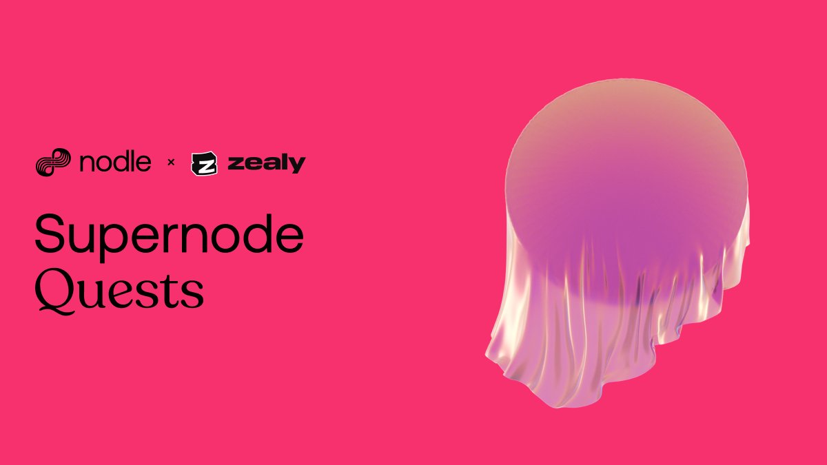 NodleNetwork's tweet photo. 1/
Are you ready to become a Supernode?
Our new community on Zealy is live and ready for you to join the party! Contribute with your knowledge, learn from others, and get rewarded for your efforts!
It’s the ultimate win-win for Nodle Network members.
(Thread) https://t.co/3IjSJgXgza