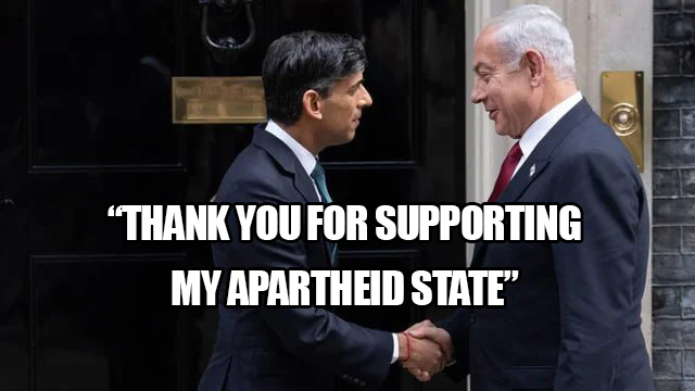 MartinColborne's tweet photo. The UN's Human Rights Council is investigating Israel's human rights violations in occupied Palestinian Territories. 

Sunak &amp; Netanyahu have signed an agreement that says: "The UK &amp; Israel will work together to tackle the singling out of Israel in the Human Rights Council." https://t.co/o3lZYIrVgZ