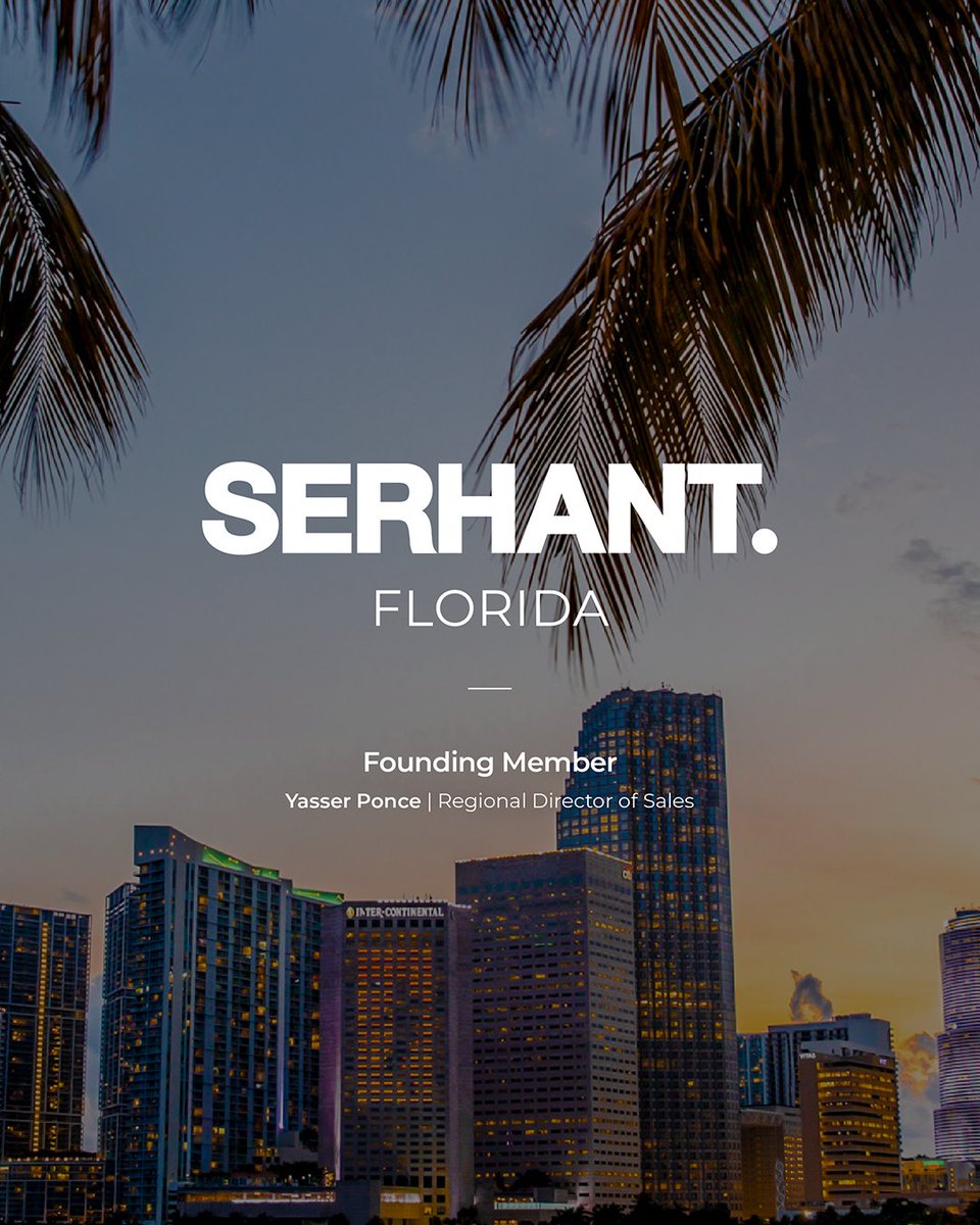 Serhant_'s tweet image. Introducing SERHANT. in Miami! 🌴 We're beyond excited to be expanding our presence to the vibrant city of Miami, Florida, and welcoming two incredible Founding Members, Yasser Ponce and Mariana Niro to the team! 💙