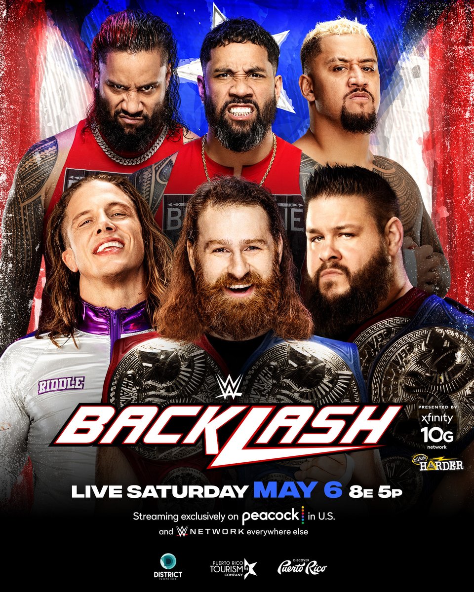 WWE's tweet photo. BREAKING: @WWEUsos &amp; @WWESoloSikoa of #TheBloodline will take on @SuperKingofBros &amp; Undisputed WWE Tag Team Champions @FightOwensFight &amp; @SamiZayn at #WWEBacklash! https://t.co/8Qs96eeTf6