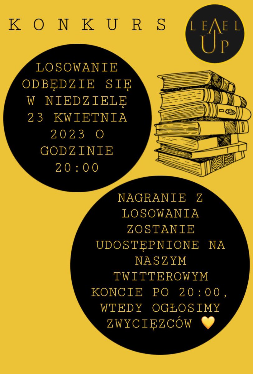 LevelUpProjects's tweet photo. Wiecie, że 23 kwietnia obchodzimy Światowy Dzień Książki i Praw Autorskich? 😏

Z tej okazji mamy dla Was konkurs! 
Wygrywają aż 3 osoby! 

Jeśli lubicie czytać, nagroda na pewno Wam się spodoba! 

Więcej info na grafikach poniżej⬇️

Powodzenia!💛

#konkurs
#twitteroweksiążkary https://t.co/NAr61GClMy