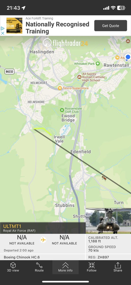 izzymact's tweet image. Why is there a chinook helicopter flying over my house?