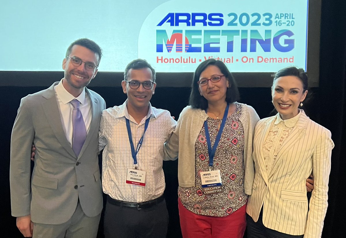 #ARRS23 Amazing Spine team to complete the neuro portion of the Pitfalls Categorical Course @AndrewCallenMD @vinil_shah @lubdha_shah @RADMAM2