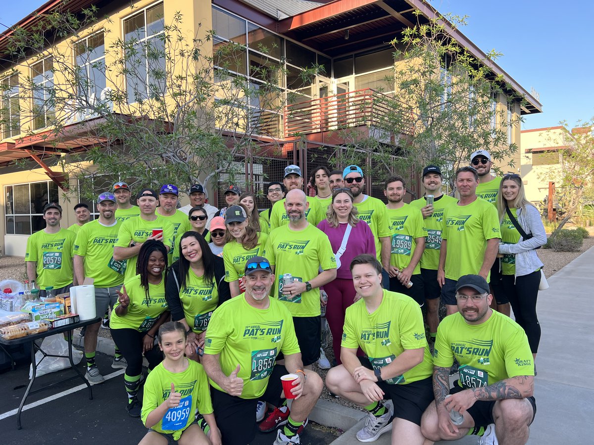 Zelus_USA's tweet photo. Another year, another Pat's Run! The AZ ZELUS #team was excited to come together and get back on the streets of Tempe to celebrate Pat's legacy with our #community. #patsrun2023 https://t.co/gW4SkXC9j5