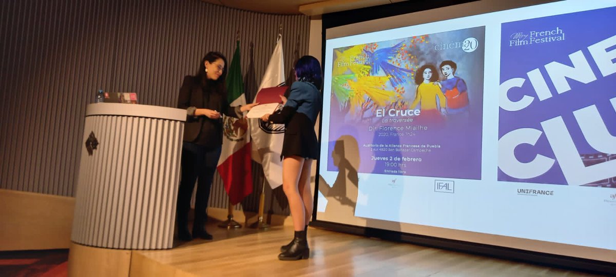 [Conferencia] La Federación de AFs México participó en #Primeramuestradecine de la <a href="/anahuac/">Anáhuac Campus Norte</a> para hablar sobre el cine francés en la red de Alianzas Francesas #Mexico ¡Gracias por la invitación!