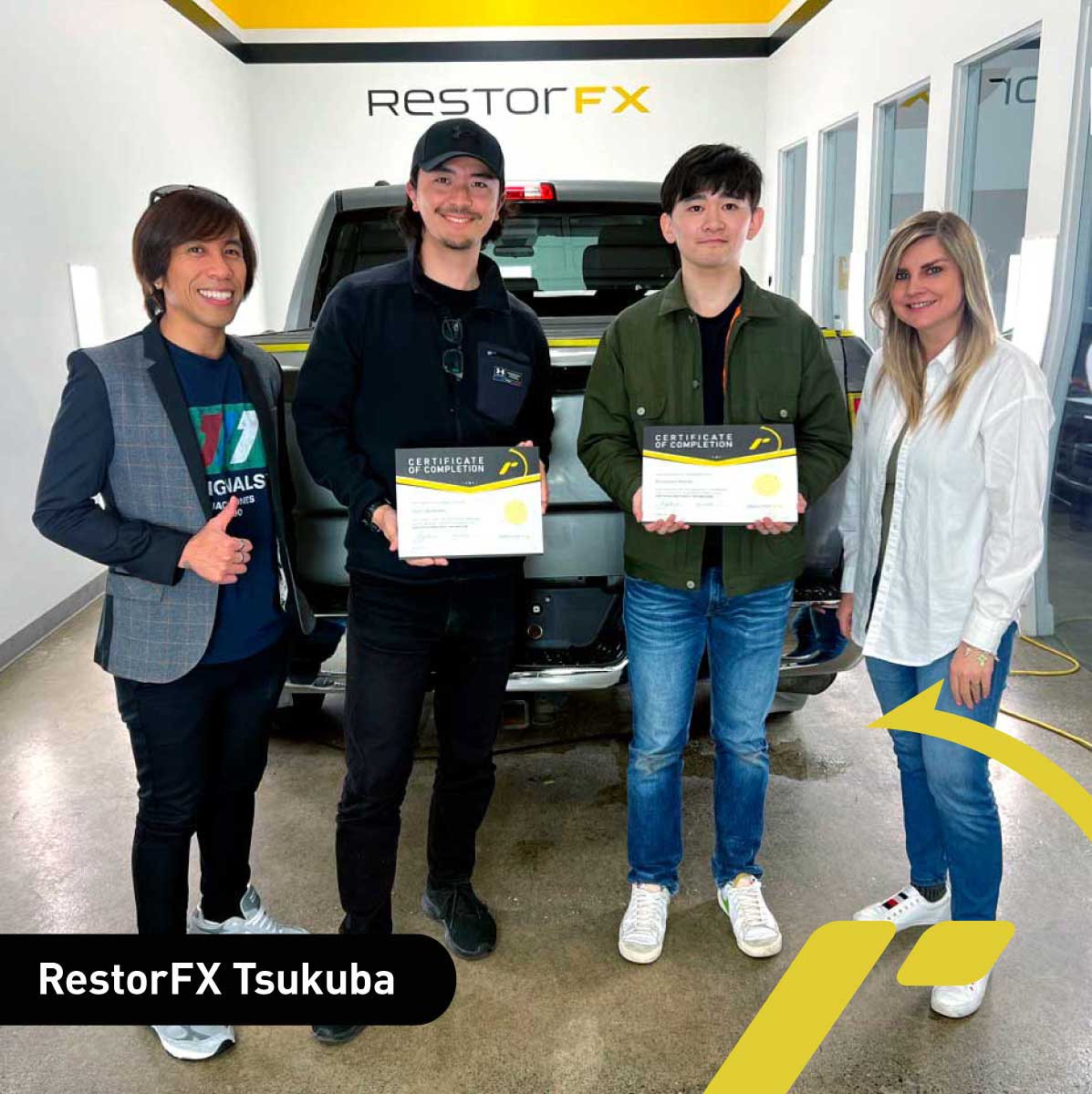 RestorFX's tweet photo. Beyond excited to introduce our newest members of the RestorFX family, Taishi and Shunsuke! 🤝
Can't wait to see RestorFX Tsukuba soar! 🌟
#restorfx #paintlessclearcoatrepair #restoration #japan #tsukuba https://t.co/Vk9Gcizz3P