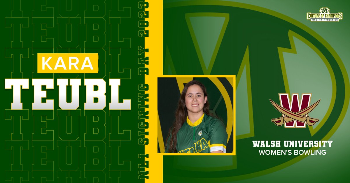 Our next NLI Signing Day signee is Kara Teubl from our bowling team who will be attending Walsh University!  Congratulations to Kara and her family! #CultureofChampions <a href="/WuBowling/">Walsh University Bowling</a> #SwordsUp <a href="/MCScomm1/">MCS Communications</a> <a href="/MedinaBoosters/">MedinaBoosters</a> <a href="/MedinaBeesBowl/">Medina Bees Bowling</a> <a href="/MedinaGazette/">The Gazette</a>