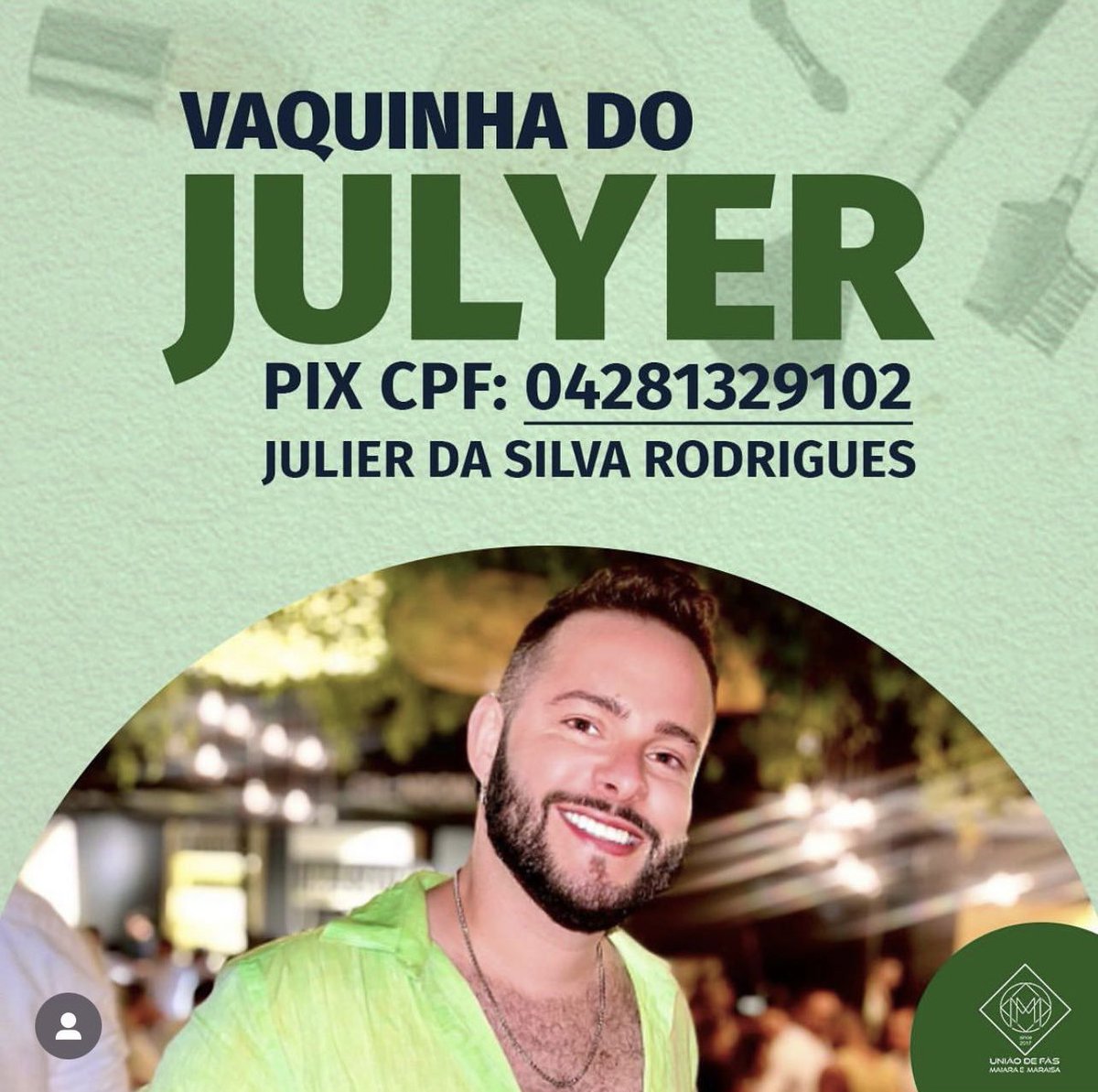 Brunomarcz's tweet photo. Pessoal, como vcs sabem, a situação do Julyer não está das melhores mas em breve ele saíra dessa… enquanto isso pedimos a colaboração para arcar com os custos do tratamento e   despesas dele e da mãe. Mto obrigado! 

PIX CPF: 04281329102
JULIER DA SILVA RODRIGUES https://t.co/yHaM89ohm4