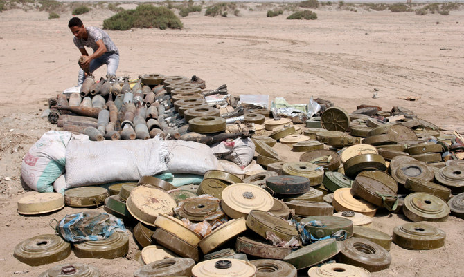 ArabNewsfr's tweet photo. #Yemen - #ProjectMasam : Au cours de la première semaine d’avril, 782 mines ont été retirées à travers le pays ravagé par le conflit
https://t.co/wksED1YtZj https://t.co/WL6dI4HFQ3