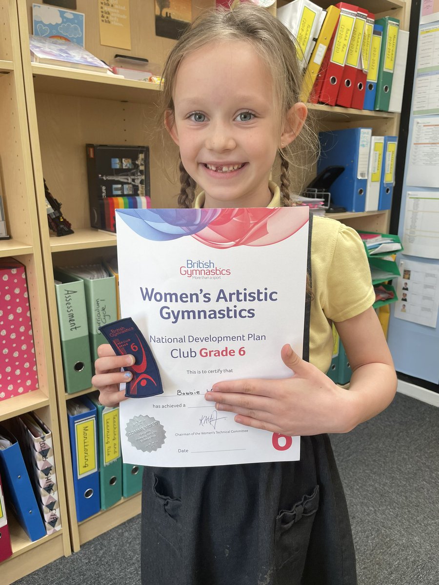 BellfieldPS's tweet photo. Well done Bobbie for your highly commended award at the Women’s Artistic Gymnastic competition. A future Olympian in the making. 👏 🏆 https://t.co/tN1KufVQGL