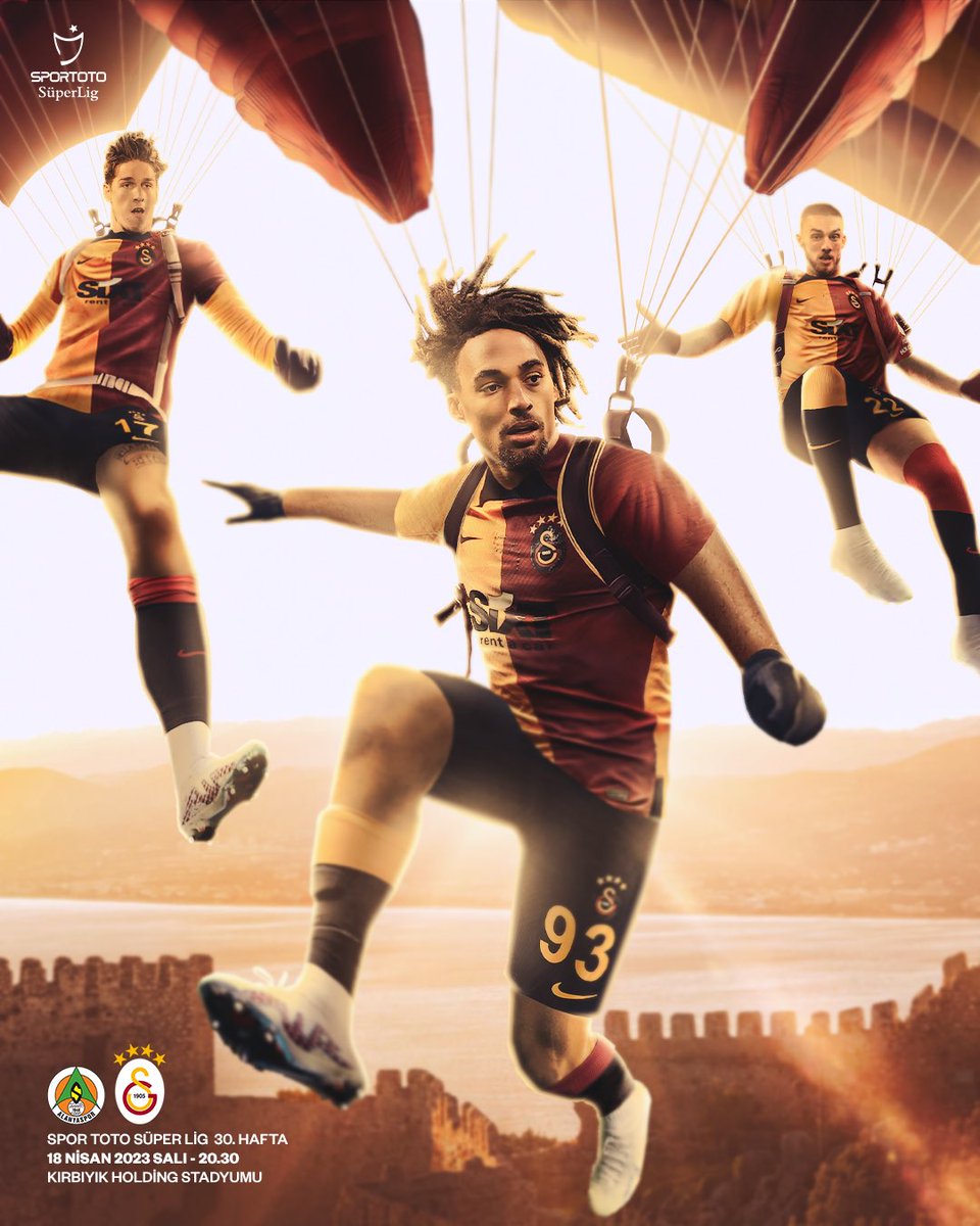 #BugünGünlerdenGALATASARAY 💪

🏆 2022-2023 Spor Toto Süper Lig Sezonu
🗓️ 30. Hafta
🆚 C. Alanyaspor
📆 18.04.2023
⏰ 20.30
🏟️ Kırbıyık Holding Stadyumu
📲 #ALNvGS