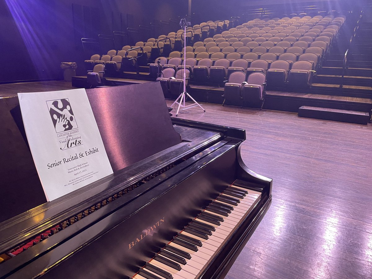 We are so excited for tonight’s Senior Recital and Art Exhibit! The Exhibit is open from 6 to 9 PM and the recitals begin at 6:30 and 8:00. <a href="/LCSDMusic/">Lancaster Music</a> <a href="/LancasterCSD/">Lancaster Schools</a>