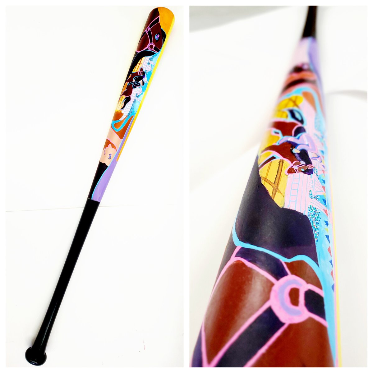 Check it out: The National Art Honor's Society at <a href="/atherton_high/">J.M. Atherton High School</a>  were selected to paint TWO Derby Themed slugger bats now on display at the <a href="/SluggerMuseum/">Louisville Slugger Museum & Factory</a> in the Pee Wee Rees gallery now thru May 13th! 

*They also painted a 3rd one (seen below) just for fun! *

<a href="/CoachFluhr/">Stephanie Fluhr, Ph.D.</a>