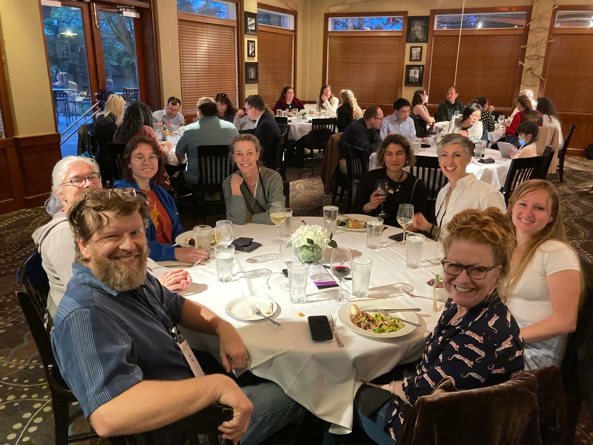 planetarysci's tweet image. buff.ly/3oepTkw 
PSI Scientists Gather for Dinner at LPSC Meeting In Texas 

PSI Scientists, alumni and guests met for dinner during the 54th Lunar and Planetary Science Conference held in The Woodlands, Texas. #LPSC2023