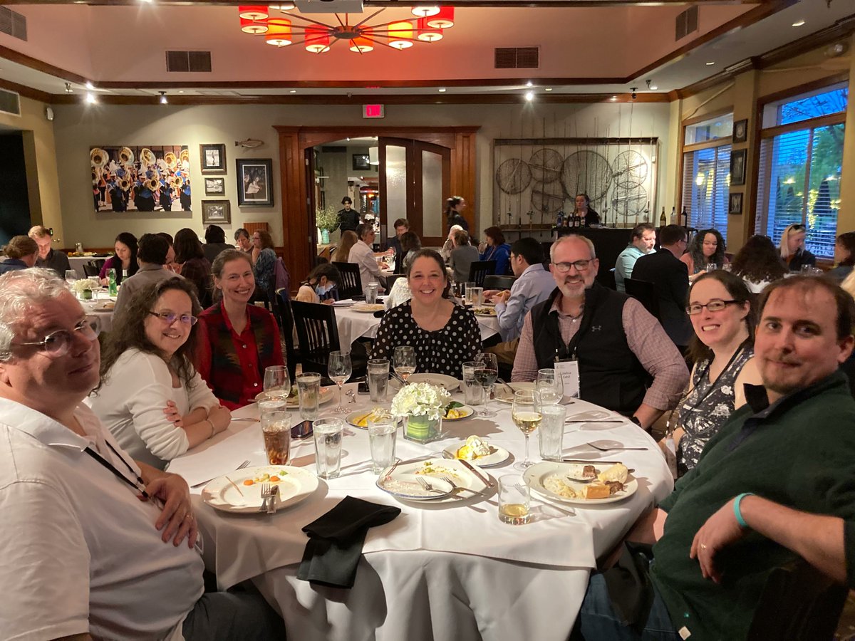 planetarysci's tweet image. buff.ly/3oepTkw 
PSI Scientists Gather for Dinner at LPSC Meeting In Texas 

PSI Scientists, alumni and guests met for dinner during the 54th Lunar and Planetary Science Conference held in The Woodlands, Texas. #LPSC2023