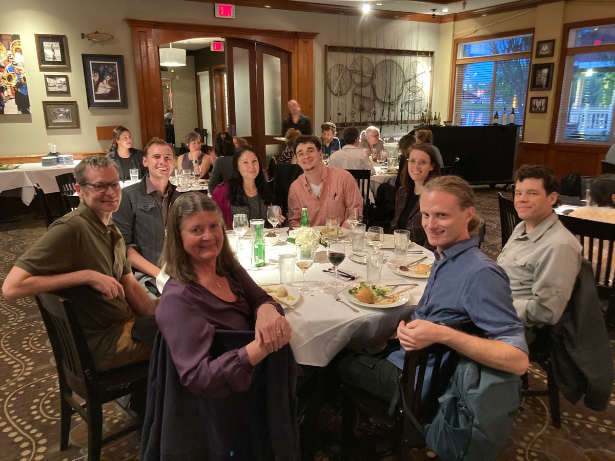 planetarysci's tweet image. buff.ly/3oepTkw 
PSI Scientists Gather for Dinner at LPSC Meeting In Texas 

PSI Scientists, alumni and guests met for dinner during the 54th Lunar and Planetary Science Conference held in The Woodlands, Texas. #LPSC2023