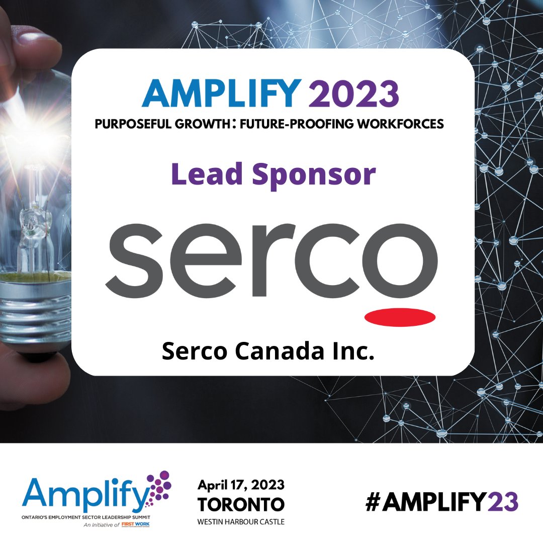 first_work's tweet photo. With @Serco_Inc 's contribution, #Amplify2023 was a success. Thank you for doing your part in #BuildingOntariosWorkforce https://t.co/k15BDSiVjX
