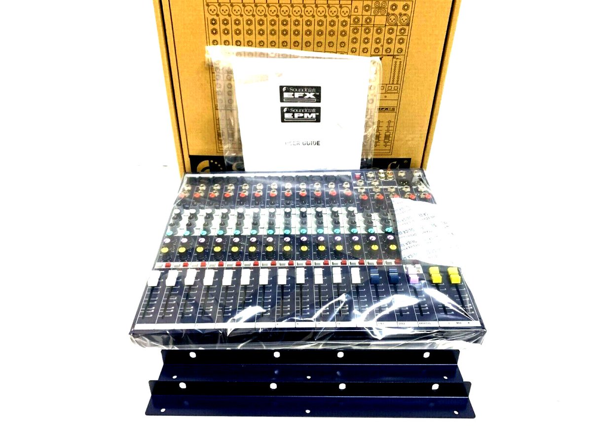 TrueHeartSound's tweet image. Soundcraft EFX12 12Ch Mixer W/Lexicon Effects/W Rack Ear #7524(One)  $523.00 USD

Please check out our website at trueheartsound.com or give us a call on Whatsapp at 1.917.708.3778 or on our office number at 1.954.616.5622