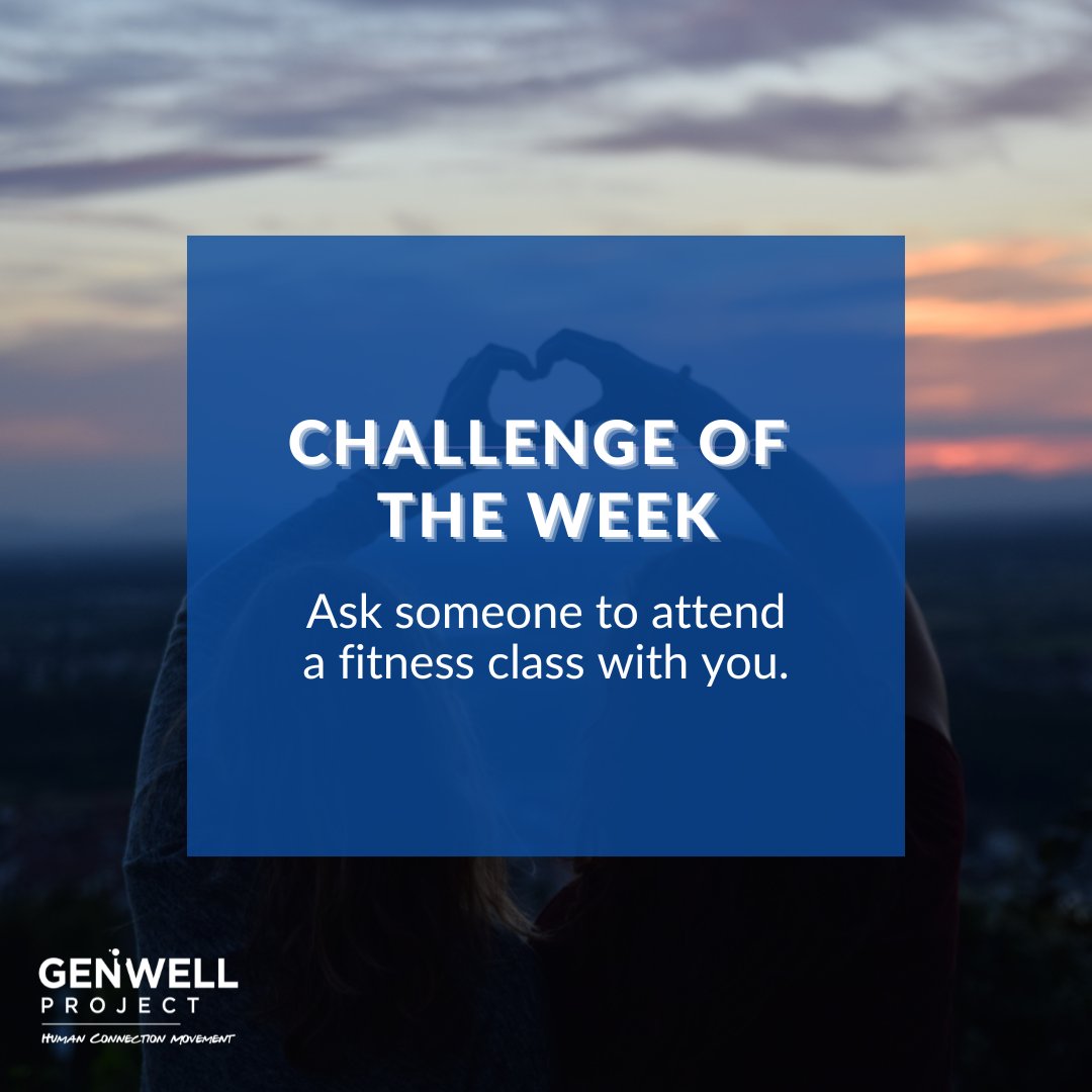 GenWellProject's tweet photo. Sweating with an old friend or a new friend can help us feel happier and healthier in a quick and fun way! We challenge you to make this part of your weekly goals! ๐
#happiness #ftness #weeklychallenge #monday #genwellproject #wellness #facetoface #friends https://t.co/RsBTEVt7cE