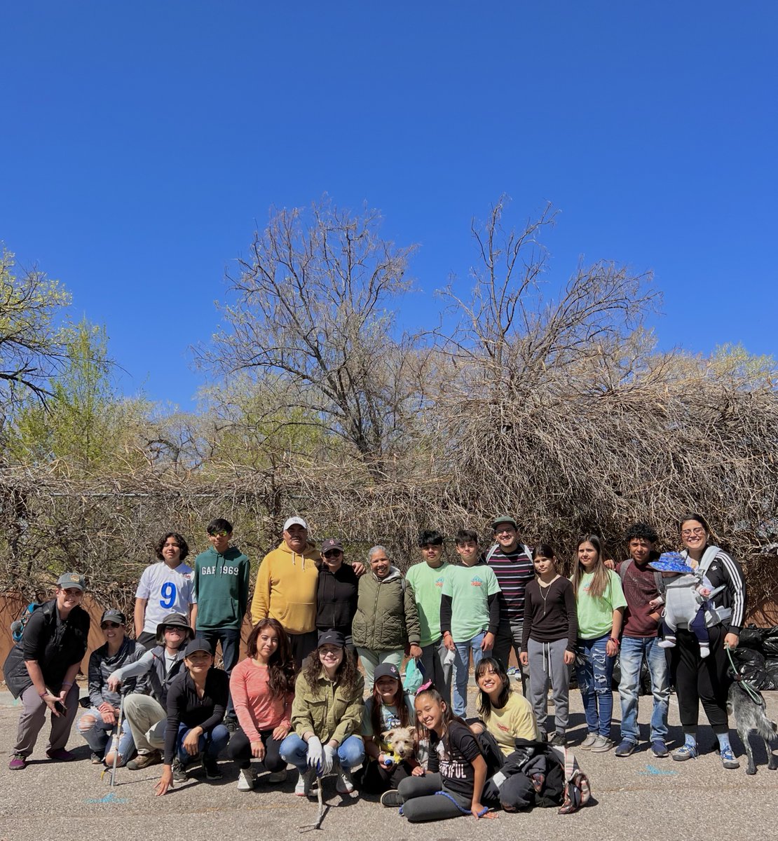 Sunday we were proud to kick off Earth Week with our partners <a href="/semilla_project/">The Semilla Project</a> and @dreamsaction_nm by doing some Bosque clean-up near the Dolores Huerta Bridge ❤️ Special thanks to everyone who came out and volunteered their time to give back to our natural spaces here in ABQ 🌱
