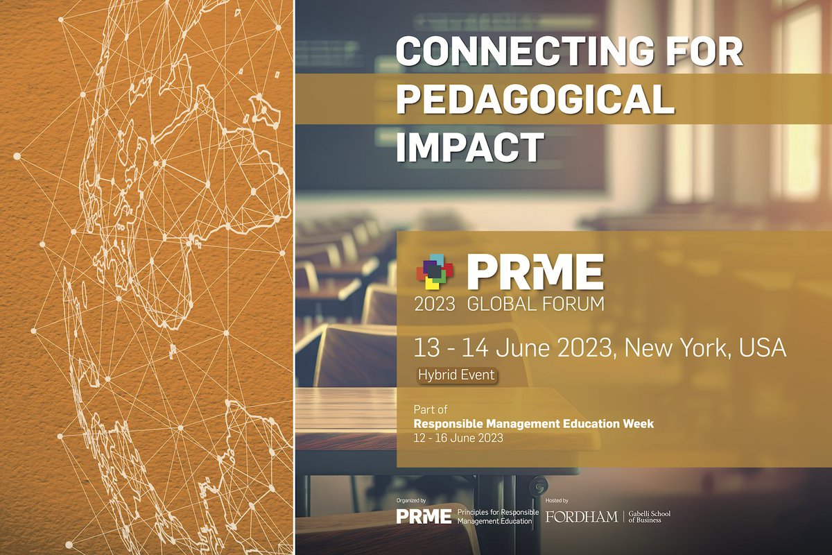 At the #PRMEGlobalForum we are #ConnectingforImpact &amp; what better way for business schools to connect than over #pedagogy 🤓?

📚Looking for pedagogical #impact? 
Join us on 13-14 June in New York 🗽
Register now🔗hopin.com/events/2023-pr…