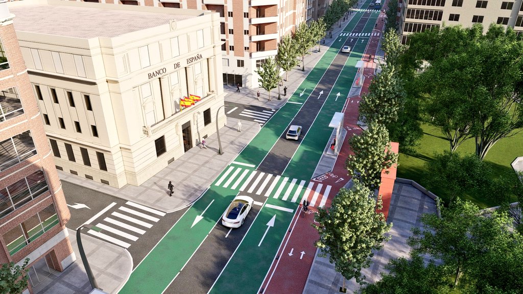 jjizquierdo2012's tweet image. Así va a ser el nuevo hábitat urbano entre #BancoDeEspaña y la #PlazaSantaIsabel 

#MurciaEnMarcha