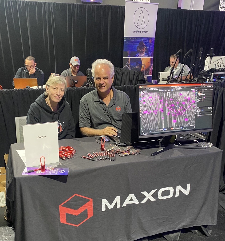 We're here at the #FullSailHOF Tech Expo with Artist and Creator @JoeHermanArtist showcasing the power of #MaxonOne.
