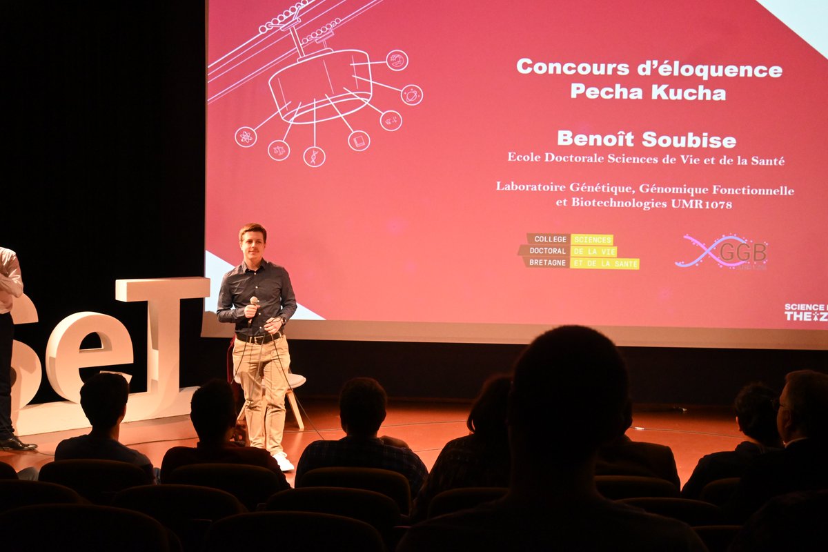 La science, c'est aussi le partage 👨‍🔬🧬🧪🔬

Merci à Dakodoc pour cette organisation magistrale de <a href="/STheizh/">Science en Theizh</a> 2023 ! A nouveau une belle découverte de la diversité des recherches à #Brest ! Fier d'y avoir remporté le 2nd prix du concours d'éloquence.